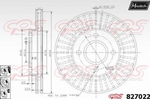 Maxtech 827022.6980 - Тормозной диск autosila-amz.com