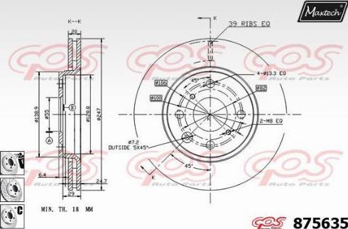 Maxtech 875635.6980 - Тормозной диск autosila-amz.com