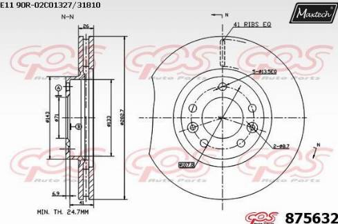 Maxtech 875632.0000 - Тормозной диск autosila-amz.com