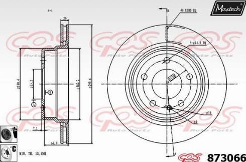 Maxtech 873066.6060 - Тормозной диск autosila-amz.com