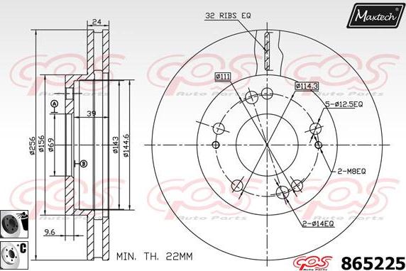 Maxtech 873002 - Тормозной диск autosila-amz.com