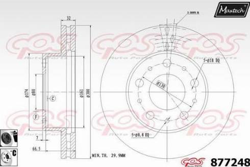 Maxtech 877248.6060 - Тормозной диск autosila-amz.com