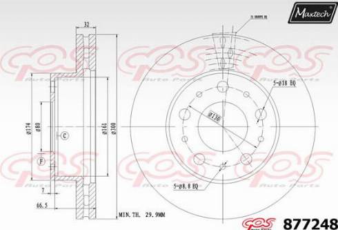 Maxtech 877248.0000 - Тормозной диск autosila-amz.com