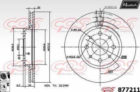 Maxtech 877211.6060 - Тормозной диск autosila-amz.com