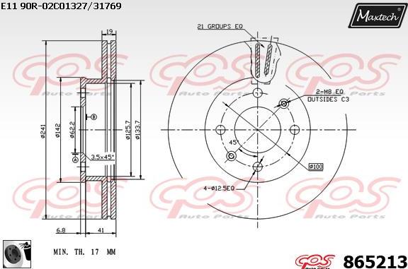 Maxtech 70160016 - Комплект направляющей гильзы, тормозной поршень autosila-amz.com