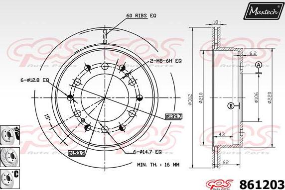 Maxtech 72934010 - Поршень, корпус скобы тормоза autosila-amz.com