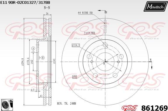 Maxtech 70160114 - Комплект направляющей гильзы, тормозной поршень autosila-amz.com