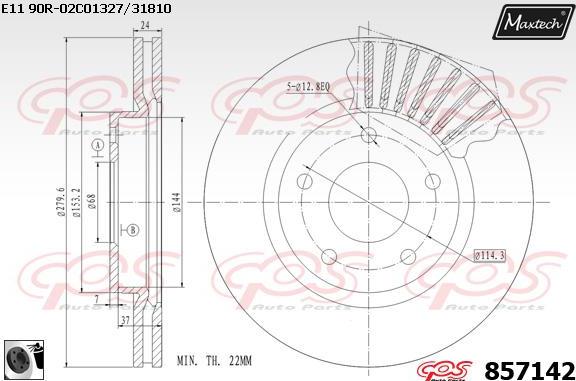 Maxtech 70180027 - Прокладка, поршень корпуса скобы тормоза autosila-amz.com