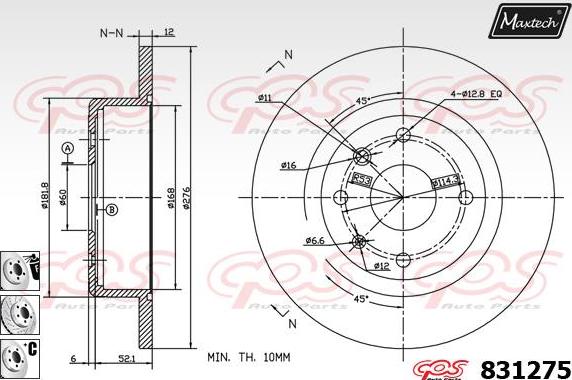 Maxtech 72960033 - Поршень, корпус скобы тормоза autosila-amz.com