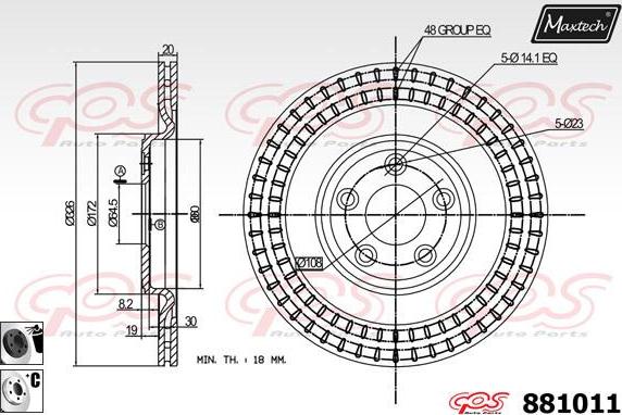 Maxtech 70180310 - Прокладка, поршень корпуса скобы тормоза autosila-amz.com