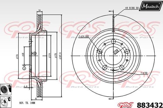 Maxtech 70200436 - Ремкомплект, тормозной суппорт autosila-amz.com