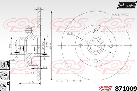 Maxtech 70200474 - Ремкомплект, тормозной суппорт autosila-amz.com