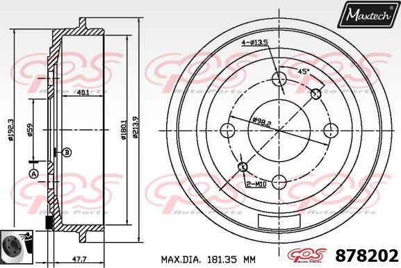 Maxtech 70200478 - Ремкомплект, тормозной суппорт autosila-amz.com