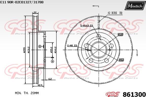 Maxtech 70200568 - Ремкомплект, тормозной суппорт autosila-amz.com