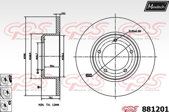 Maxtech 70200524 - Ремкомплект, тормозной суппорт autosila-amz.com