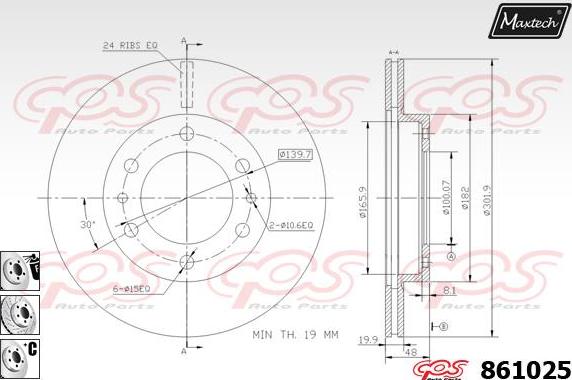 Maxtech 72944021 - Поршень, корпус скобы тормоза autosila-amz.com