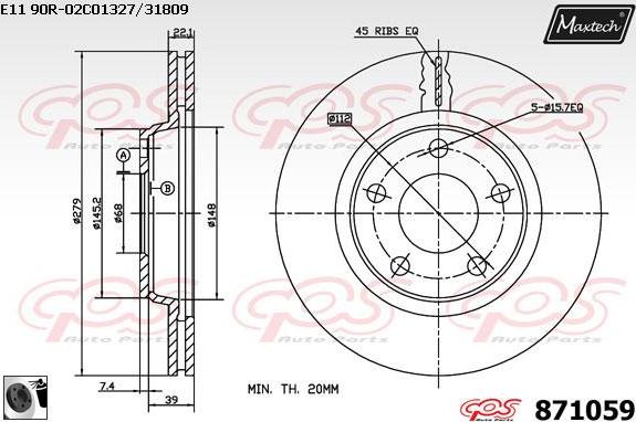 Maxtech 70200034 - Ремкомплект, тормозной суппорт autosila-amz.com