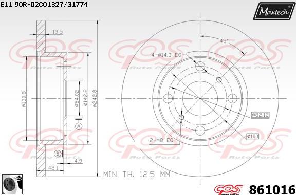 Maxtech 70200103 - Ремкомплект, тормозной суппорт autosila-amz.com