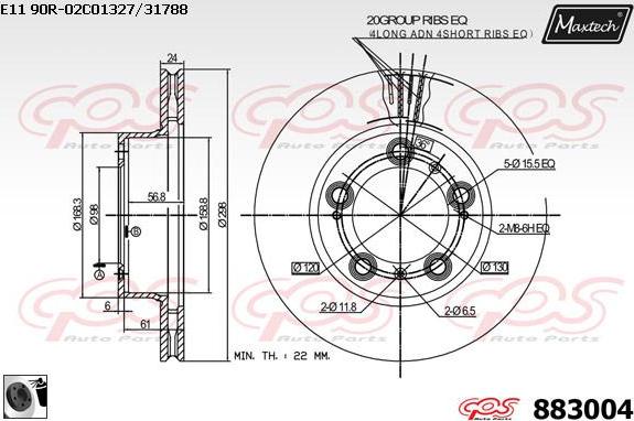 Maxtech 70200122 - Ремкомплект, тормозной суппорт autosila-amz.com