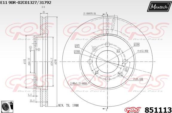 Maxtech 70200819 - Ремкомплект, тормозной суппорт autosila-amz.com