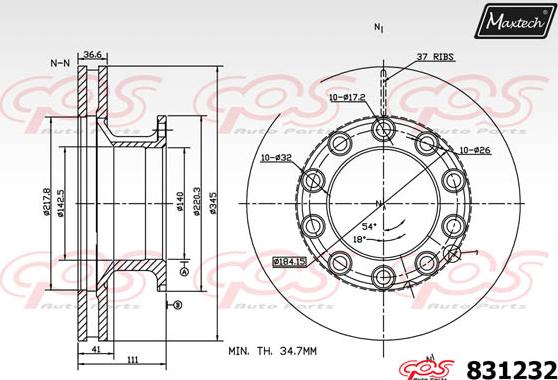 Maxtech 70200360 - Ремкомплект, тормозной суппорт autosila-amz.com