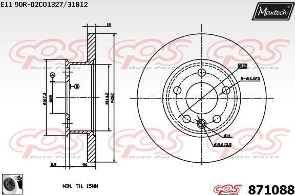 Maxtech 70200321 - Ремкомплект, тормозной суппорт autosila-amz.com