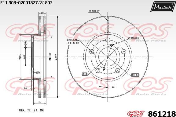 Maxtech 70200241 - Ремкомплект, тормозной суппорт autosila-amz.com