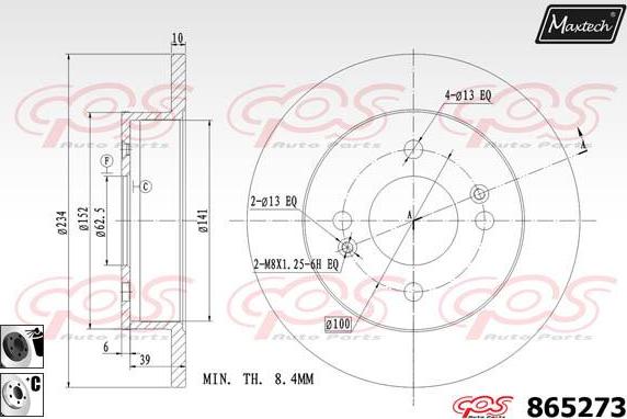 Maxtech 70200248 - Ремкомплект, тормозной суппорт autosila-amz.com