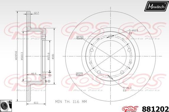 Maxtech 70200269 - Ремкомплект, тормозной суппорт autosila-amz.com