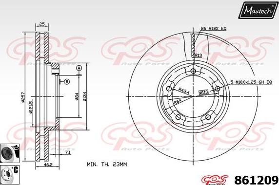 Maxtech 70200200 - Ремкомплект, тормозной суппорт autosila-amz.com