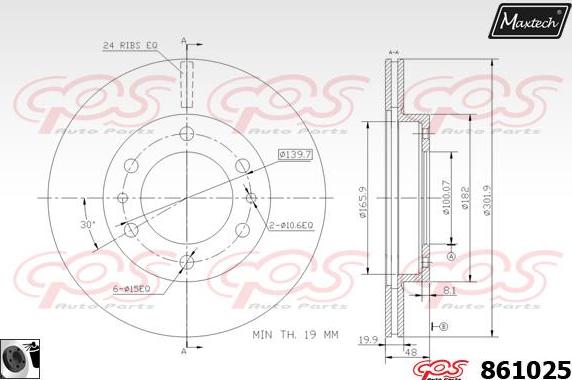 Maxtech 70200233 - Ремкомплект, тормозной суппорт autosila-amz.com