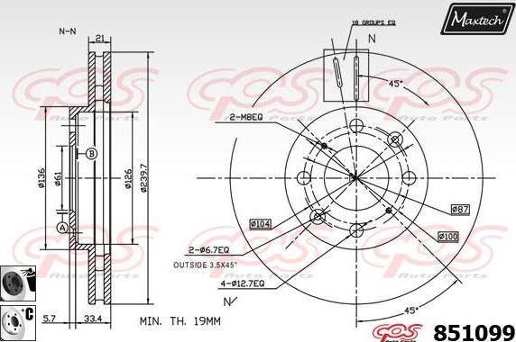 Maxtech 70203044 - Ремкомплект, тормозной суппорт autosila-amz.com