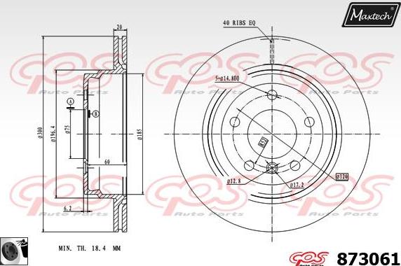 Maxtech 72945018 - Поршень, корпус скобы тормоза autosila-amz.com