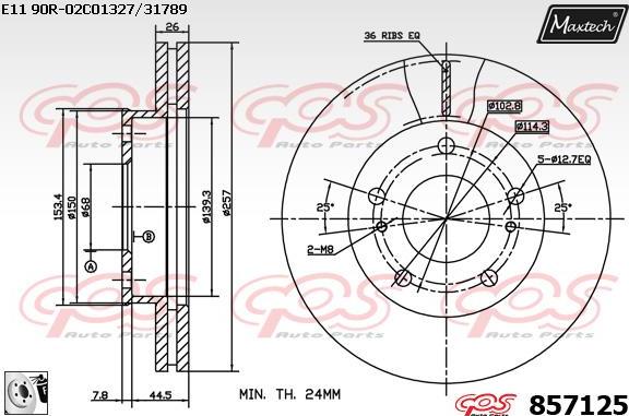 Maxtech 72945022 - Поршень, корпус скобы тормоза autosila-amz.com