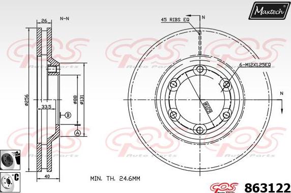 Maxtech 72946003 - Поршень, корпус скобы тормоза autosila-amz.com