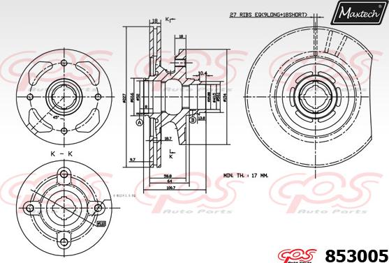 Maxtech 72948041 - Поршень, корпус скобы тормоза autosila-amz.com