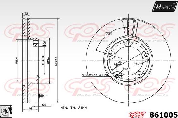 Maxtech 72948047 - Поршень, корпус скобы тормоза autosila-amz.com