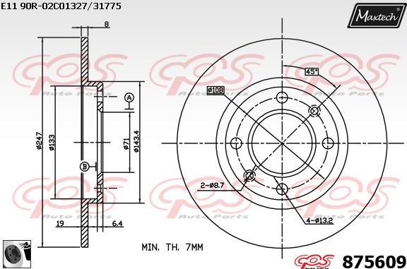 Maxtech 72948009 - Поршень, корпус скобы тормоза autosila-amz.com