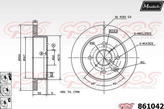 Maxtech 72948031 - Поршень, корпус скобы тормоза autosila-amz.com