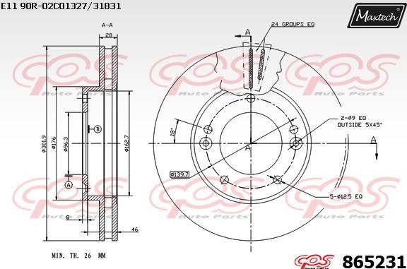 Maxtech 72943010 - Поршень, корпус скобы тормоза autosila-amz.com