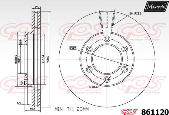 Maxtech 72943018 - Поршень, корпус скобы тормоза autosila-amz.com