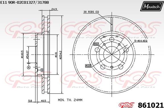 Maxtech 72942019 - Поршень, корпус скобы тормоза autosila-amz.com