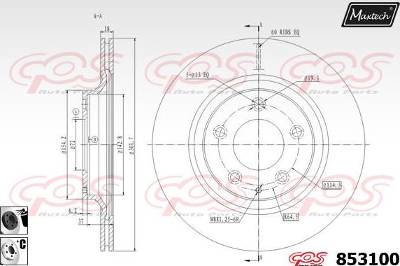 Maxtech 72954009 - Поршень, корпус скобы тормоза autosila-amz.com