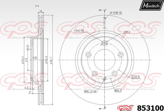 Maxtech 72954008 - Поршень, корпус скобы тормоза autosila-amz.com