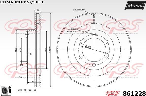 Maxtech 72954012 - Поршень, корпус скобы тормоза autosila-amz.com