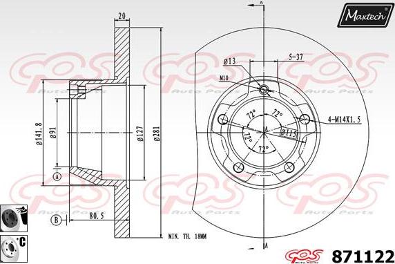 Maxtech 72954027 - Поршень, корпус скобы тормоза autosila-amz.com