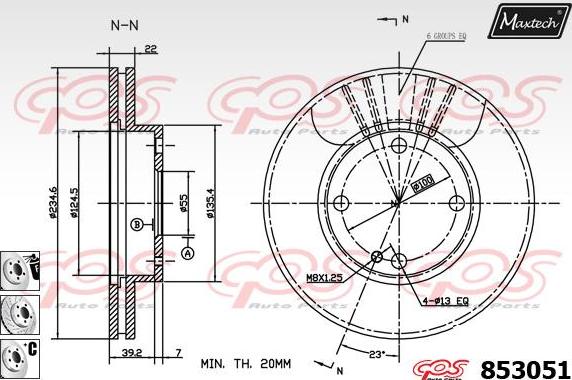 Maxtech 875625 - Тормозной диск autosila-amz.com