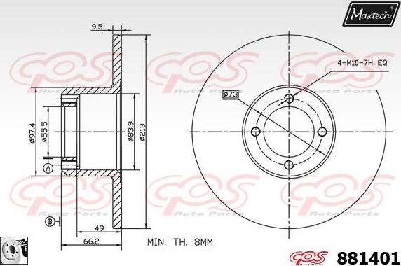 Maxtech 72961004 - Поршень, корпус скобы тормоза autosila-amz.com