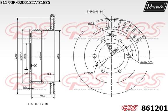 Maxtech 72934005 - Поршень, корпус скобы тормоза autosila-amz.com