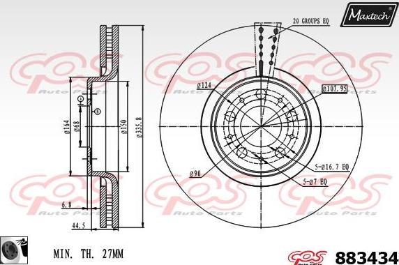 Maxtech 72936023 - Поршень, корпус скобы тормоза autosila-amz.com